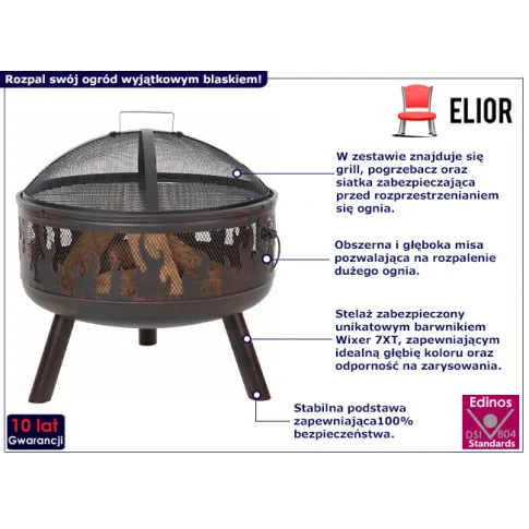 Nowoczesne palenisko ogrodowe Arctis