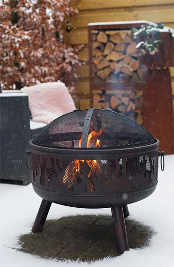 Okrągłe palenisko ogrodowe Miles