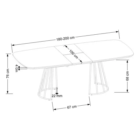 Wymiary stołu Quixo