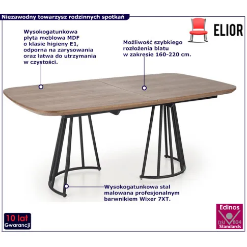 Industrialny stół rozkładany Quixo