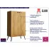 Komoda w stylu loft Larkso 4X dąb craft