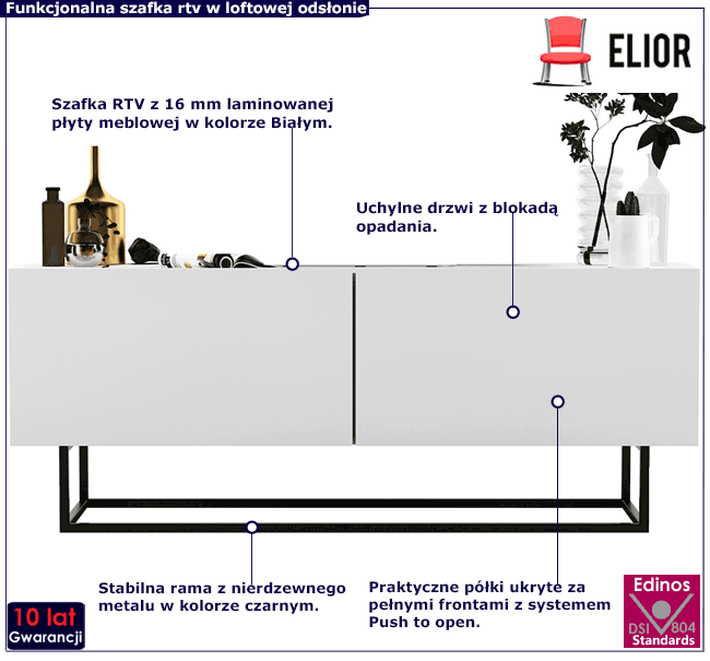 Szafka rtv 120 cm Merol 5X