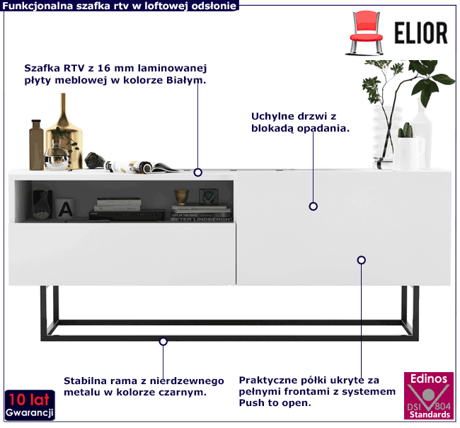 Szafka rtv 120 cm Merol 7X