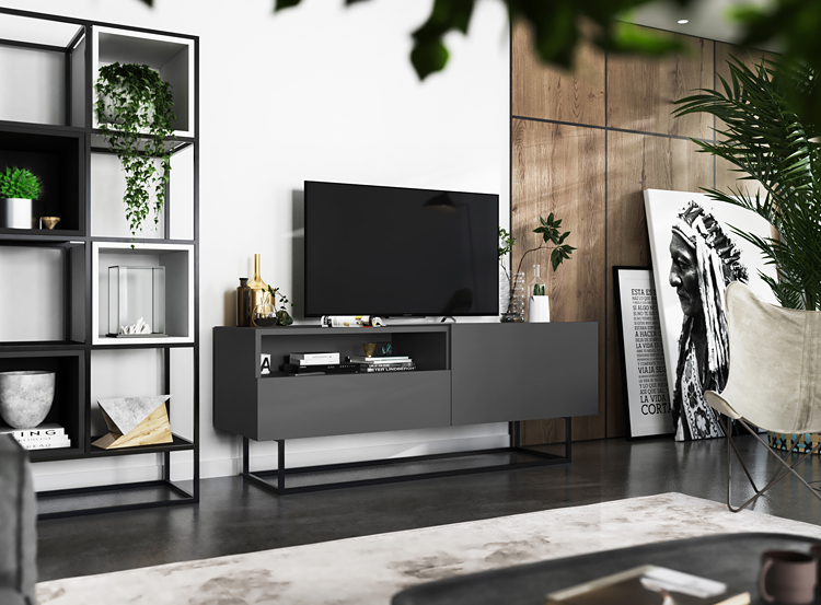 Aranżacja z wykorzystaniem szafki rtv Merol 7X