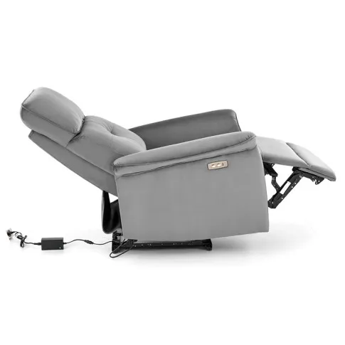 Szary rozkładany fotel wypoczynkowy Timex