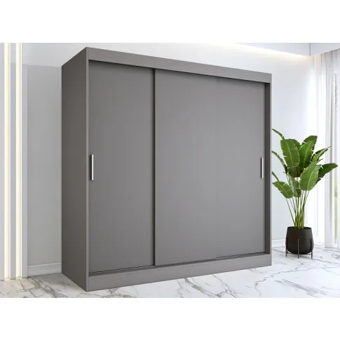 Wizualizacja aranżacji z antracytową szafą 200 Corina 6X