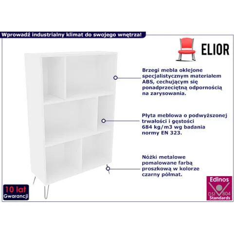 Otwarty regał Larkso 12X biały