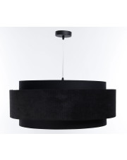 Czarna welurowa elegancka lampa nad stół - A353-Moxa w sklepie Edinos.pl