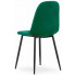 zielone welurowe krzesło kuchenne Rosato