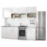 Zdjęcie produktu Zestaw mebli kuchennych biały połysk + dąb sonoma - Marit.