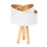 Biała lampka stołowa z asymetrycznym kloszem A354-Emia