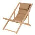 Beżowy leżak drewniany Nesiv 4x