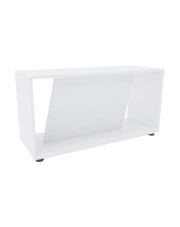 Biały minimalistyczny stolik kawowy - Vortex 3X w sklepie Edinos.pl