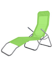 Limonowy minimalistyczny leżak ogrodowy - Vestilo