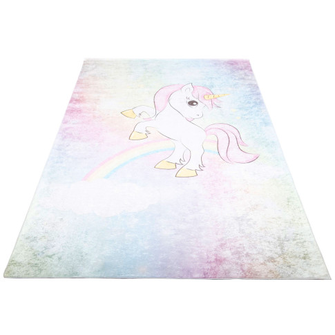tęczowy dywan dla dzieci z jednorożcem Puso 3X