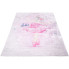 Różowy nowoczesny dywan do pokoju dziewczynki - Feso 4X