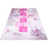 różowy księżniczkowy dywan z grą w klasy do pokoju dziewczynki Lopa 3X
