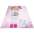 Różowy dywan z dziewczynką i kotem - Feso 3X