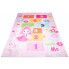 Różowy dywan antypoślizgowy z grą w klasy dla dzieci - Lopa 3X
