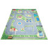 Zielono-kolorowy dywan z ulicami dla dzieci - Kazo 6X 
