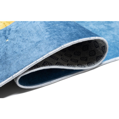 niebieski antypoślizgowy dywan z kosmonauta Cebo 3X