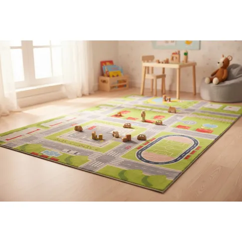 Kolorowy dywan dziecięcy z ulicami   Luni 6X