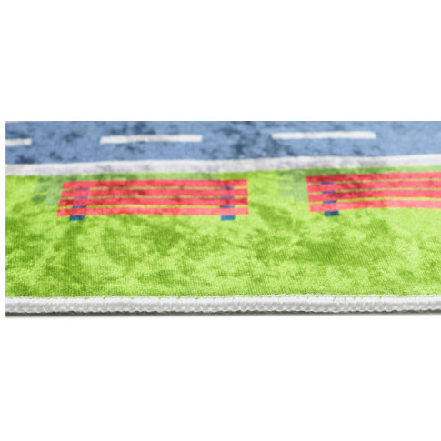 zielony dywan prostokątny z drogami Kazo 6X