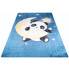 Granatowy dywan z pandą z księżycem dla dzieci - Limi 3X 
