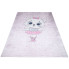 Różowy dywan dziecięcy z kotkiem baletnicą - Puso 3X