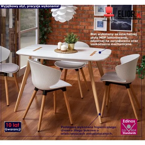 Fotografia Mały stół kuchenny Majs - biały z kategorii Stoły