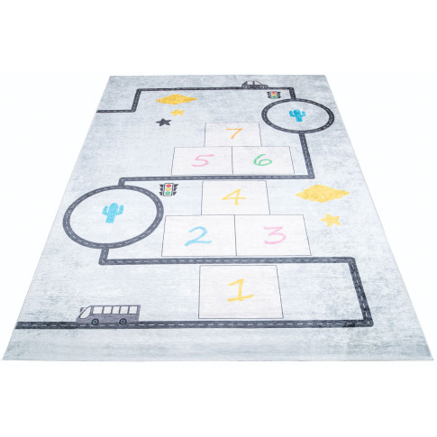 szary dywan dla dzieci gra w klasy Lopa 3X