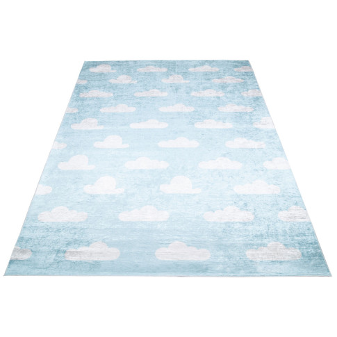 Prostokątny dywan w chmurki  do pokoju dziecięcego Ulti 4X