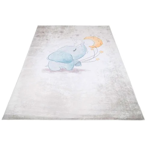 prostokątny dywan dla dzieci ze słonikiem Puso 3X