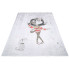 szary dywan dla dziewczynki z dziewczynką i pieskiem Feso 3X