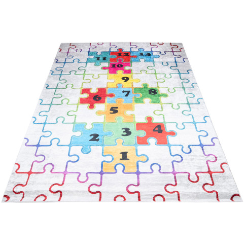 kolorowy dywan dziecięcy puzzle Lopa 5X