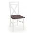 Zdjęcie produktu Krzesło drewniane Dario - Biały+ciemny orzech.