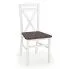 Zdjęcie produktu Krzesło drewniane Gini - Biały+ciemny orzech.
