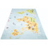 Prostokątny dywan edukacyjny dla dzieci z mapa świata Asan 3X