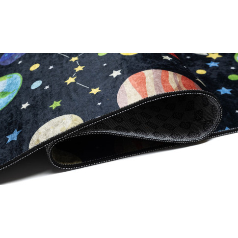 czarny dywan z kosmosem Cebo 7X