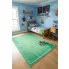 Zielony prostokątny dywan z boiskiem Luni 4X