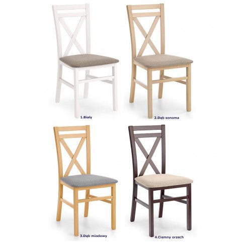 Szczegółowe zdjęcie nr 4 produktu Krzesło krzyżak drewniane Vegas - dąb miodowy