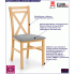 Fotografia Krzesło krzyżak drewniane Vegas - dąb miodowy z kategorii Krzesła drewniane tapicerowane