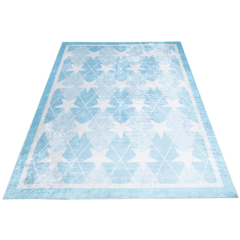 młodzieżowy jasnoniebieski dywan w gwiazdki Ulti 5X