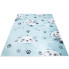 niebieski dywan dziecięcy w pandy Limi 4X