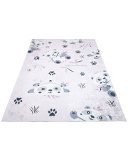 Różowy dywan dla dzieci w pandy - Limi 4X w sklepie Edinos.pl
