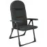 czarne składane krzesło ogrodowe Moviso