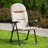 Beżowe rozkładane krzesło ogrodowe Moviso