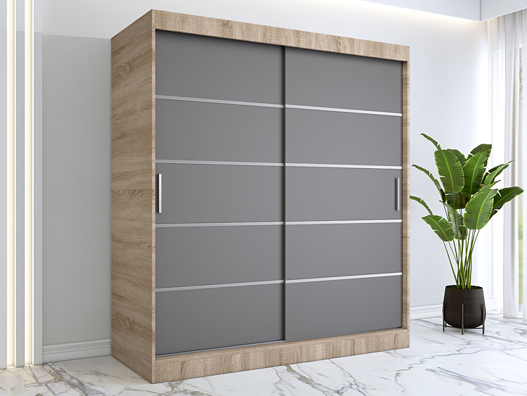 przesuwna szafa na ubrania Bohosa 5X