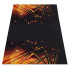 Czarny dywan ze złotymi wzorami Eglam 6X