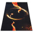 Czarny dywan z nowoczesnym wzornictwem - Eglam 7X